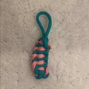 Teal and pick Keychain